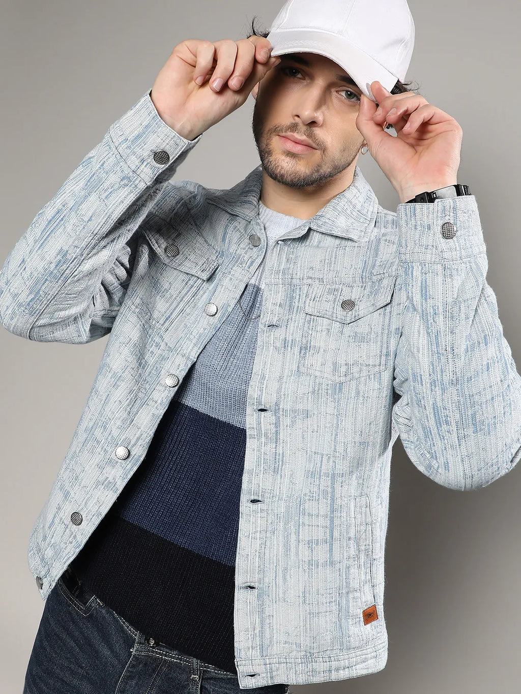 Heavily Washed Denim Jacket
